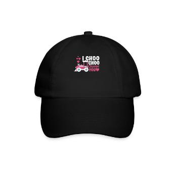 I Choo Choo Choose You Valentine's Day Train Lover - Baseball Cap - black/black - Front