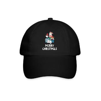 Joyeux Noël Drôle de Chemise de Noël - Casquette classique - noir/noir - Devant