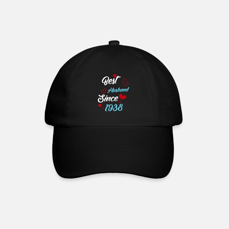 Best Husband Since 1938 Wedding - Baseball Cap - black/black
