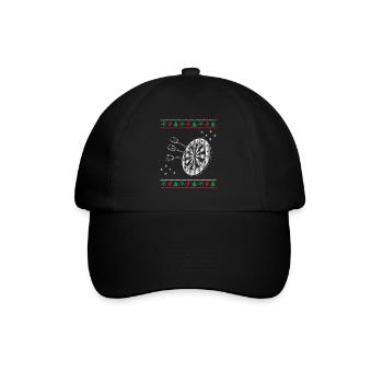 Jeu de fléchettes à Noël - Casquette classique - noir/noir - Devant