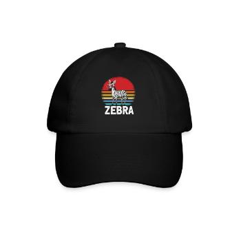 Zebra Sunglasses - Baseball Cap - black/black - Front