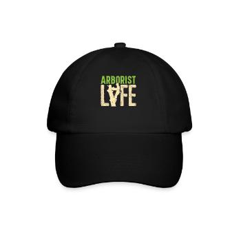 Arborist Life Logger Wood Whisperer Woodworking - Baseball Cap - black/black - Front