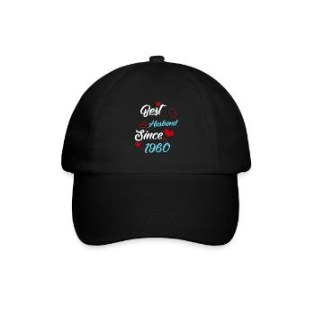Meilleur mari depuis 1960 mariage - Casquette classique - noir/noir - Devant