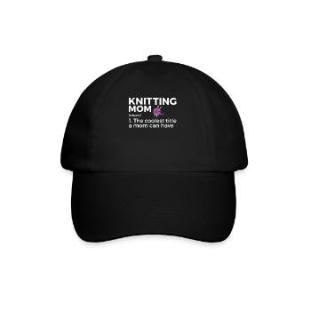 Tricoter - Casquette classique - noir/noir - Devant