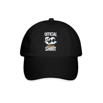 Sleeping Panda Official Napping - Baseball Cap - black/black - Front