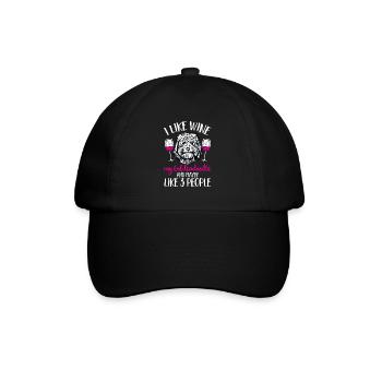 Goldendoodle Doodle Hund - Baseballkappe - Schwarz/Schwarz - Vorne