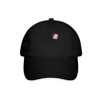 Polar bear pixelated Christmas - Funny Polar Bear - Baseball Cap - black/black - Front