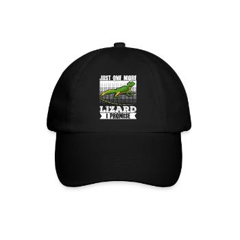 Lizard Gecko Reptile Herpetology Herpetologist - Baseball Cap - black/black - Front