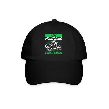 Lizard Reptile Herpetology Herpetologist - Baseball Cap - black/black - Front