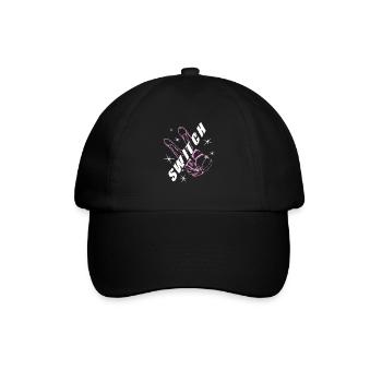 Boxing Gloves Switch High Heels Women Boxer Gifts - Baseball Cap - black/black - Front