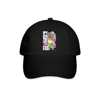 It's never too late to the funny retired Joy - Baseball Cap - black/black - Front