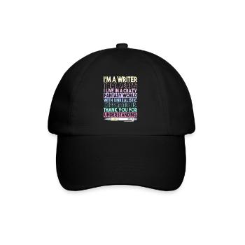 Book Author Novelist | I'm A Writer - Baseball Cap - black/black - Front