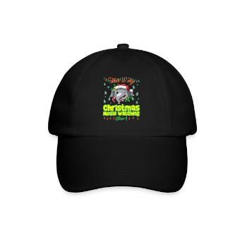 This Is My Christmas Movie Watching Shirt - Baseball Cap - black/black - Front