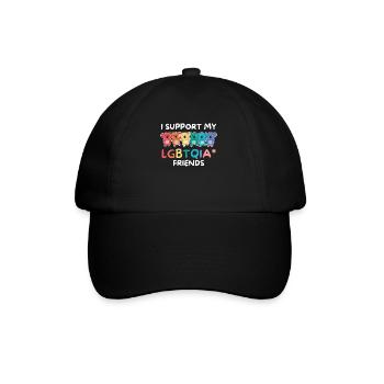 Drapeau arc-en-ciel Gay Pride LGBTQ Koala - Casquette classique - noir/noir - Devant