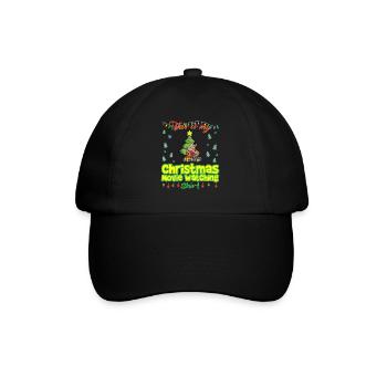 This Is My Christmas Movie Watching Shirt - Baseball Cap - black/black - Front