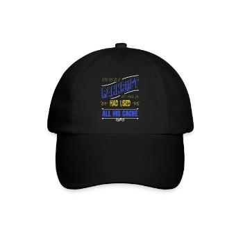 Hobbyists Robotics Tshirt Funny Quote Sci Fi - Baseball Cap - black/black - Front