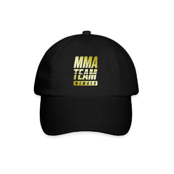 Mma Team - Baseballkappe - Schwarz/Schwarz - Vorne