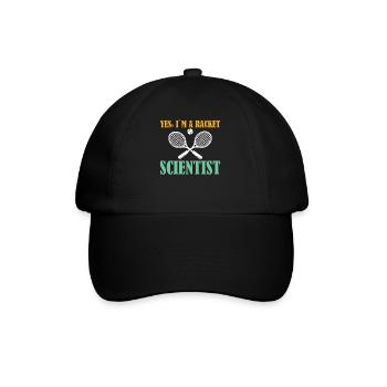 Oui je suis un scientifique de raquette - Tennis - Casquette classique - noir/noir - Devant