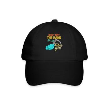 Ne mordez pas la main qui vous engourdit - - Casquette classique - noir/noir - Devant