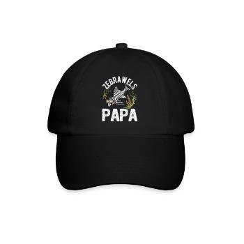 Zebrawels Papa Hypancistrus Fisch Fischhalter - Baseballkappe - Schwarz/Schwarz - Vorne