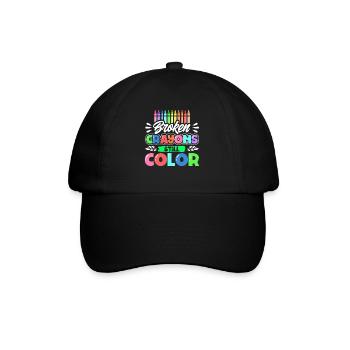 Broken Crayons Still Color - Baseball Cap - black/black - Front