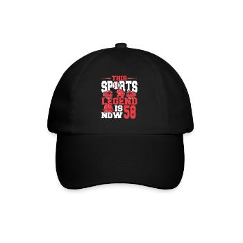 Cette légende du sport a maintenant 58 ans, match de baseball - Casquette classique - noir/noir - Devant