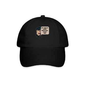 Cadeau de prison vocal d’agent correctionnel - Casquette classique - noir/noir - Devant