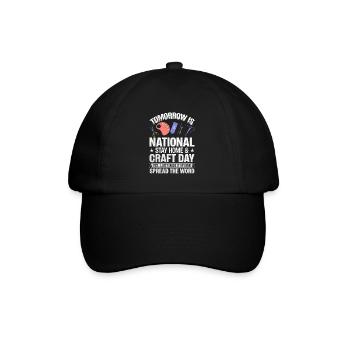 Kreative Crapfting-Liebhaber Witzige Sprüche Lifes - Baseballkappe - Schwarz/Schwarz - Vorne