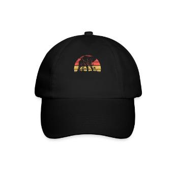 Eléphant d’Afrique - Casquette classique - noir/noir - Devant