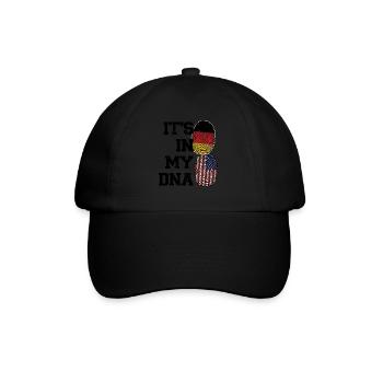 Deutschland Deutsch Deutsche Wurzeln Geschenk - Baseballkappe - Schwarz/Schwarz - Vorne