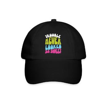 Anger never looked so sweet quote gift - Baseball Cap - black/black - Front