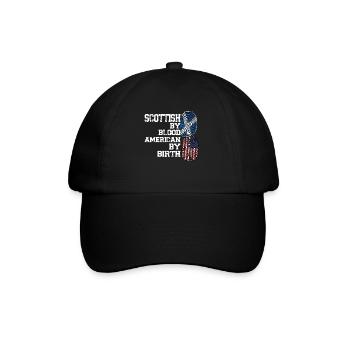 Schottland Schottische Wurzeln Geschenk - Baseballkappe - Schwarz/Schwarz - Vorne