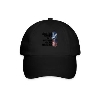 Schottland Schottische Wurzeln Geschenk - Baseballkappe - Schwarz/Schwarz - Vorne