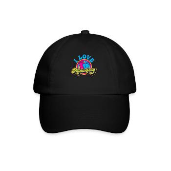 Ich Liebe Hebammenwesen Geburtshilfe Hebamme Beruf - Baseballkappe - Schwarz/Schwarz - Vorne