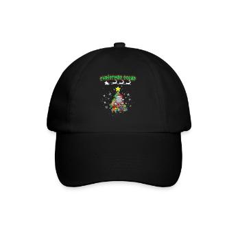 Escouade de Noël X-Mas Animaux Famille Matching Noël - Casquette classique - noir/noir - Devant