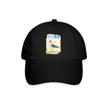 Kindergarten 2023 Möwe Nordsee Mädchen Jungen Kita - Baseballkappe - Schwarz/Schwarz - Vorne