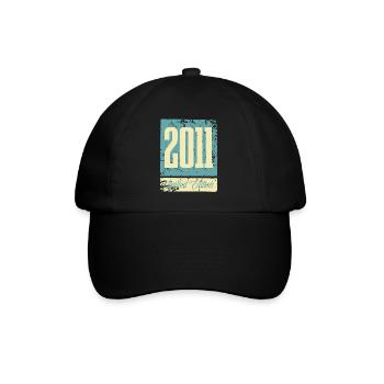 2011 Anniversaire de naissance Année de naissance - Casquette classique - noir/noir - Devant