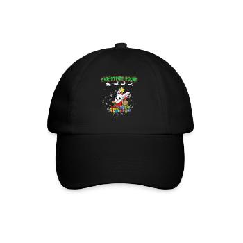 Escouade de Noël X-Mas Animaux Famille Matching Noël - Casquette classique - noir/noir - Devant