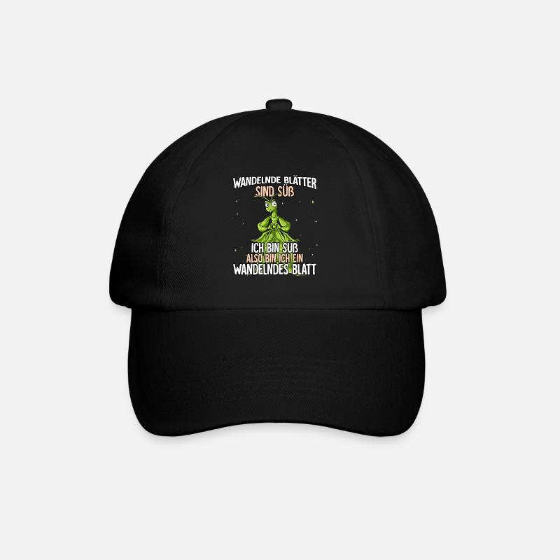 Wandelnde Blätter Sind Süß Wandelndes Blatt - Baseballkappe - Schwarz/Schwarz