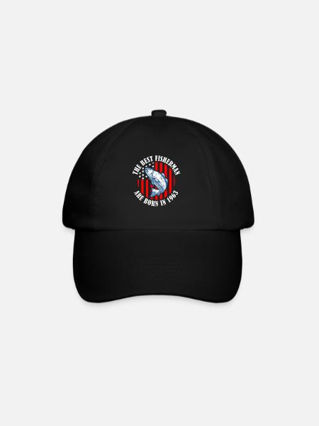 60th birthday fishing 60 years old fisherman 1963 - Baseball Cap - black/black
