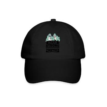 Apes Strong Together - Baseballkappe - Schwarz/Schwarz - Vorne