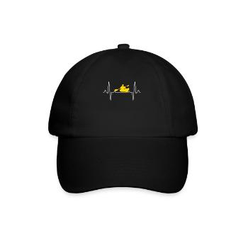 Kanu Herzschlag - Baseballkappe - Schwarz/Schwarz - Vorne