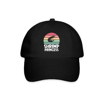 Shrimp Lover Gift - Baseball Cap - black/black - Front