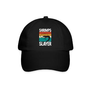 Shrimp Lover Gift - Baseball Cap - black/black - Front