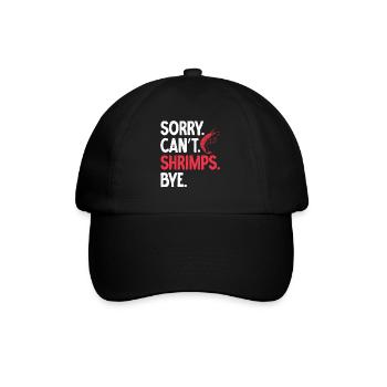 Shrimp Lover Gift - Baseball Cap - black/black - Front
