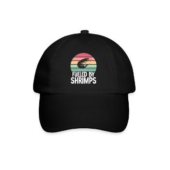 Shrimp Lover Gift - Baseball Cap - black/black - Front