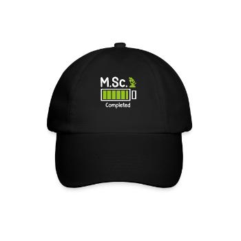 M.Sc completed Master Degree Master of Science - Baseball Cap - black/black - Front
