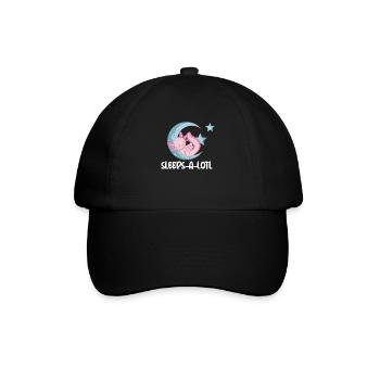 Schl�ft-a-lotl schlafende axolotl kinder axolotlLi - Baseballkappe - Schwarz/Schwarz - Vorne