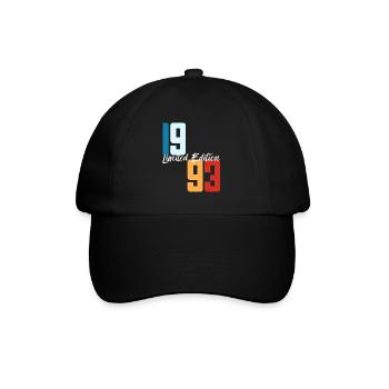 30 ans né en 1993 rétro 30e anniversaire - Casquette classique - noir/noir - Devant