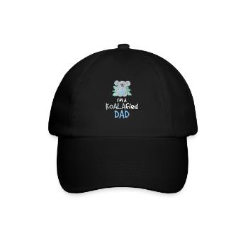 Funny Koalafied Dad Sarcasm A Koala Bear Animal - Baseball Cap - black/black - Front